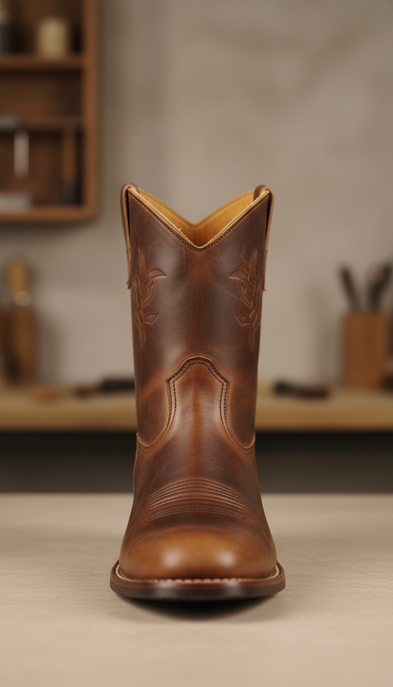 Heritage Leather Boots with Classic Silhouette