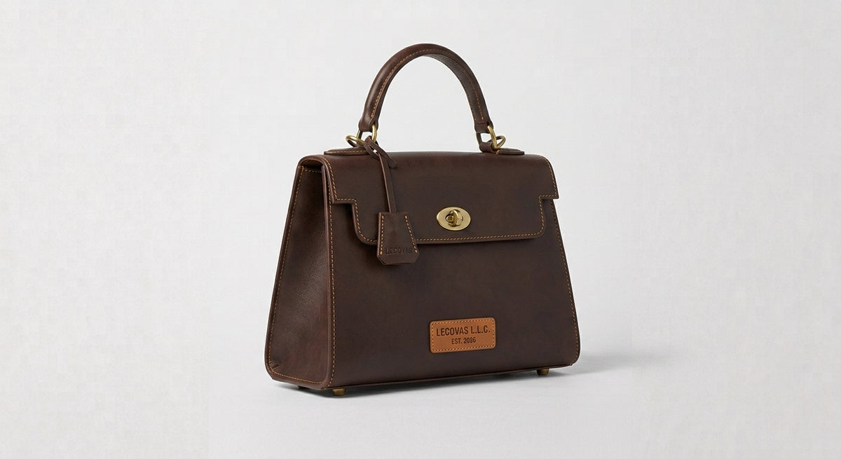 Classic Leather Top-Handle Handbag